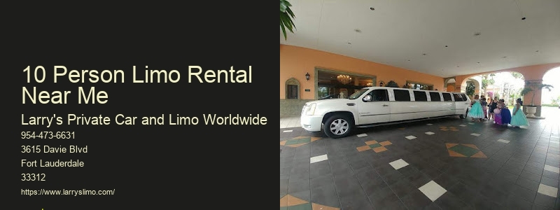 4 Person Limo Rental