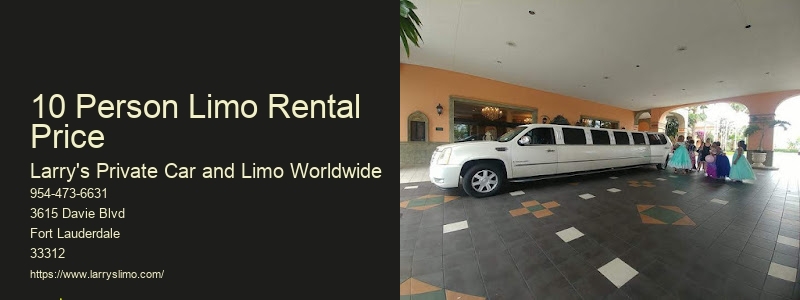 9 Passenger Limo Rental