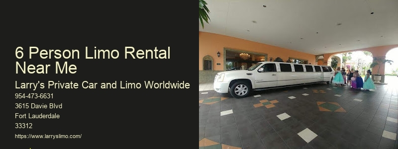 8 Passenger Limo Rental Near Me